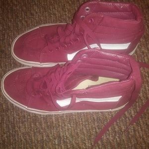 Vans Sk8 Hi Burgundy Shoes